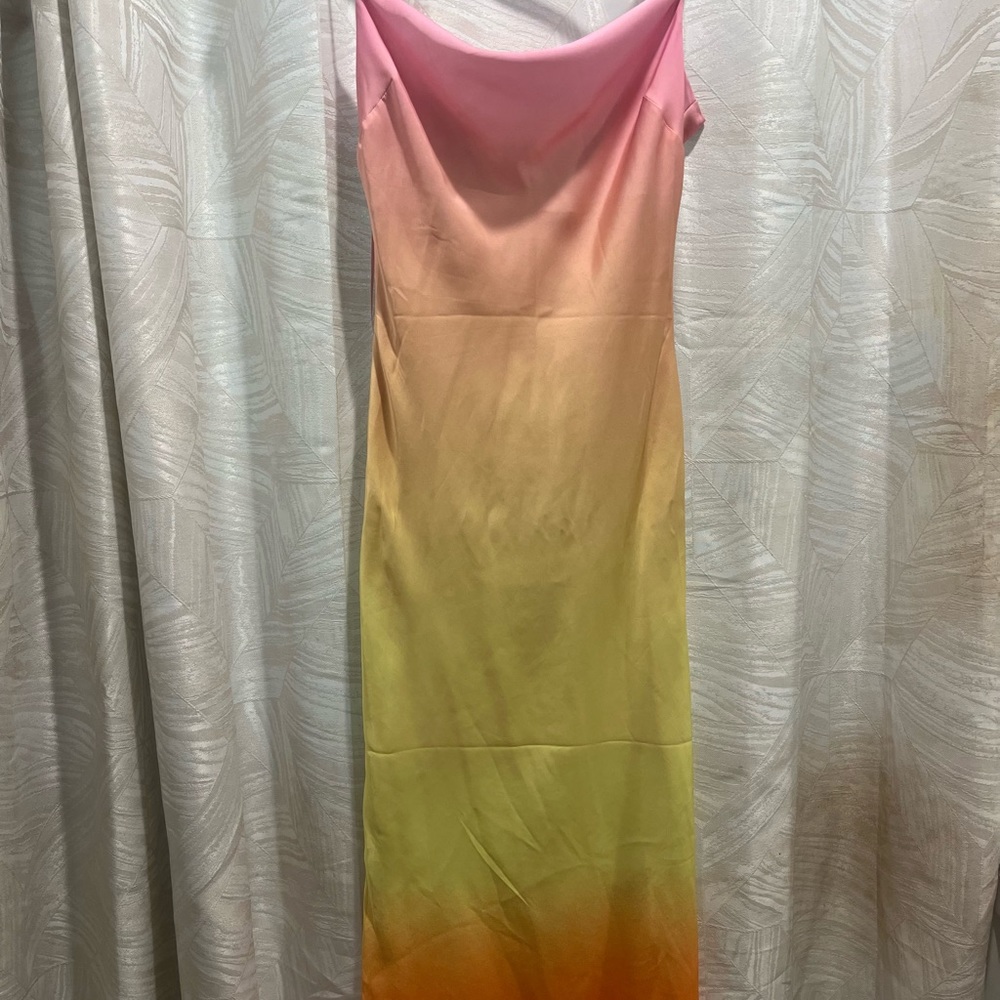 Express Dye Cowl Slip Dress
